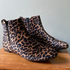 Born Remo leopard print booties, 6